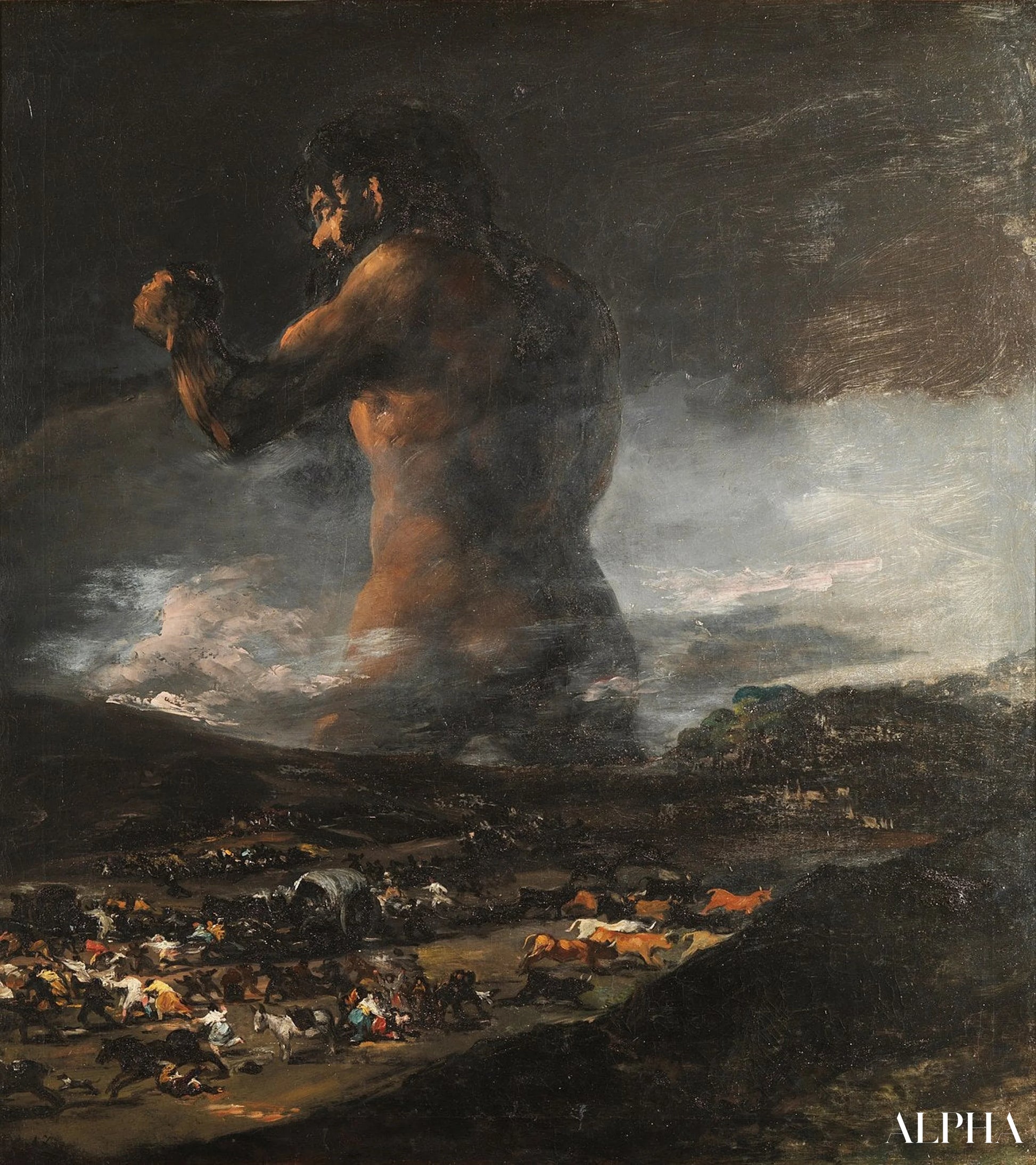 Le Colosse - Francisco de Goya - Reproductions de tableaux et peintures haut de gamme