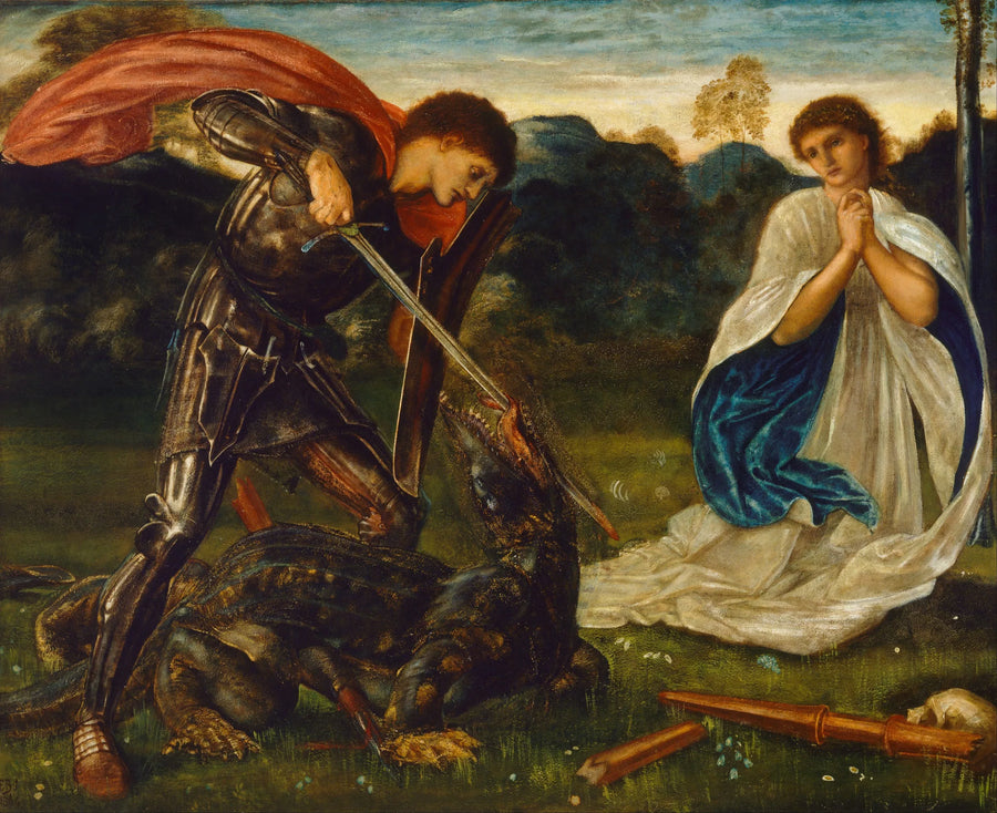 The Battle: Saint George Slays the Dragon - Edward Burne-Jones