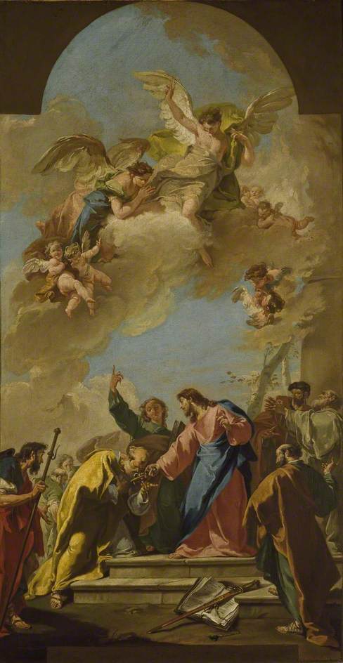 The Commandment of Christ to Saint Peter - Giovanni Battista Pittoni