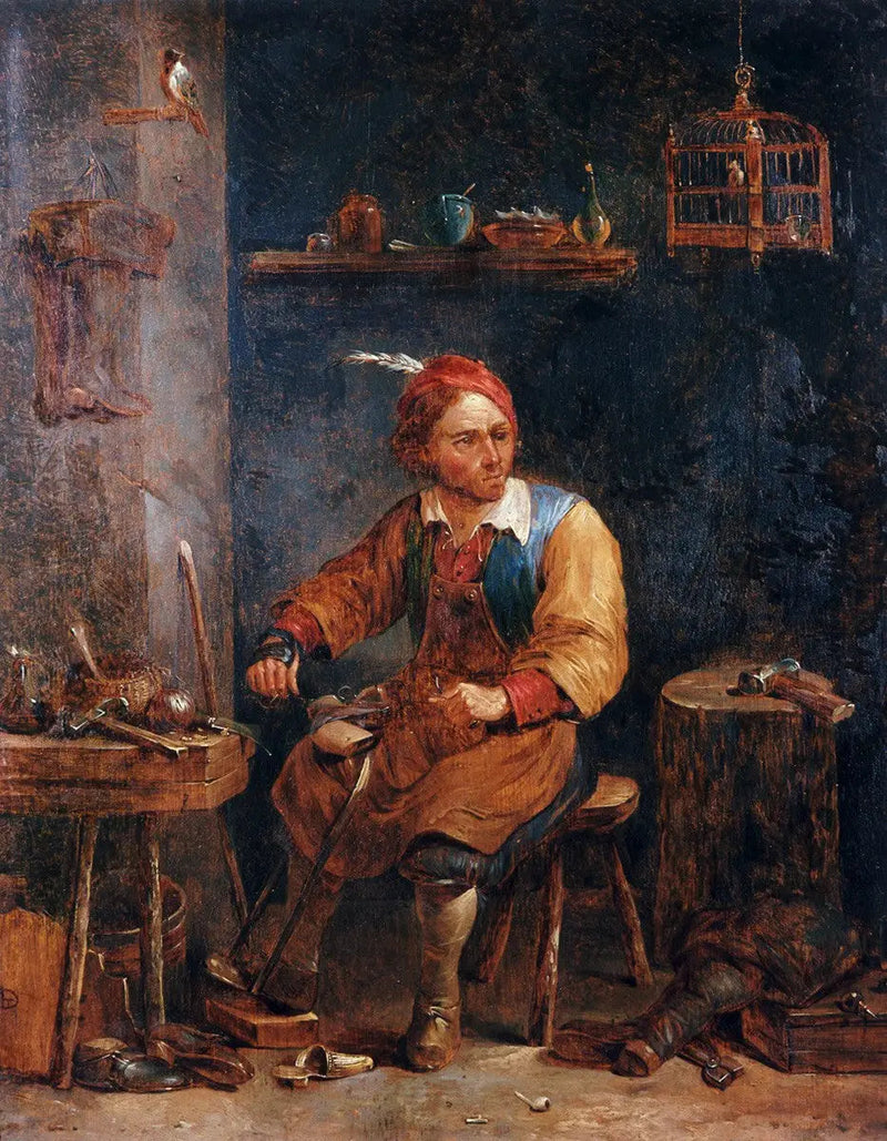 The Shoemaker - David Teniers the Younger