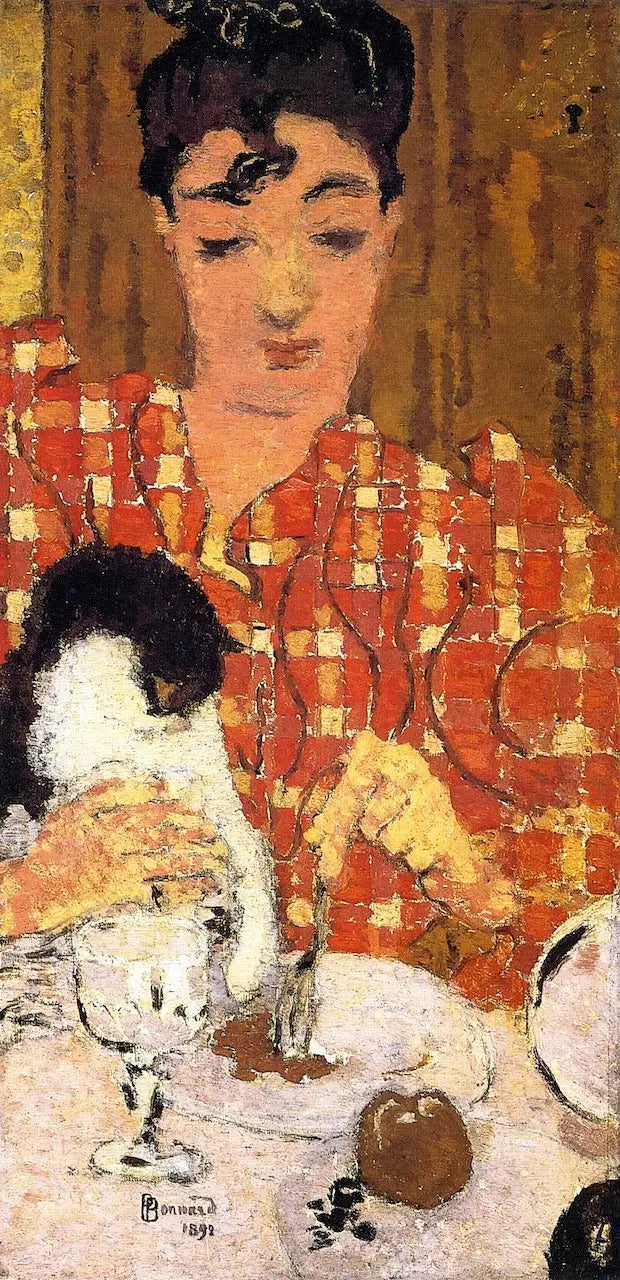 The Checked Corsage - Pierre Bonnard