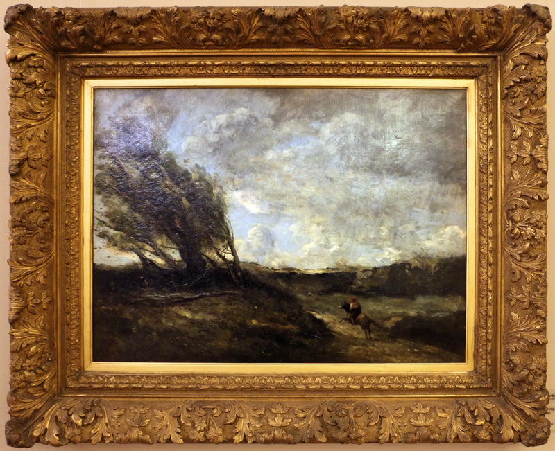 The gust of wind - Jean-Baptiste Camille Corot