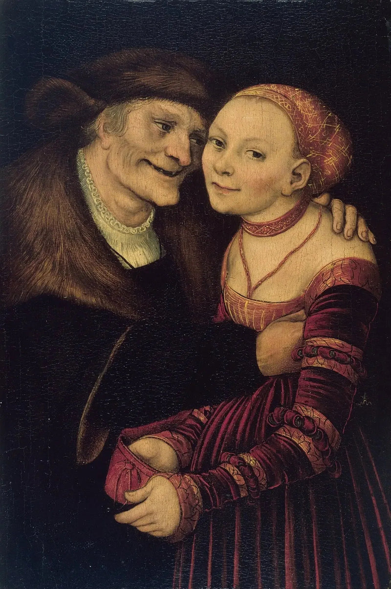 The mismatched couple - Lucas Cranach the Elder