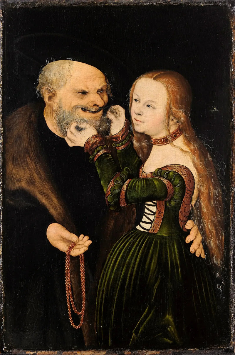 The mismatched couple - Lucas Cranach the Elder