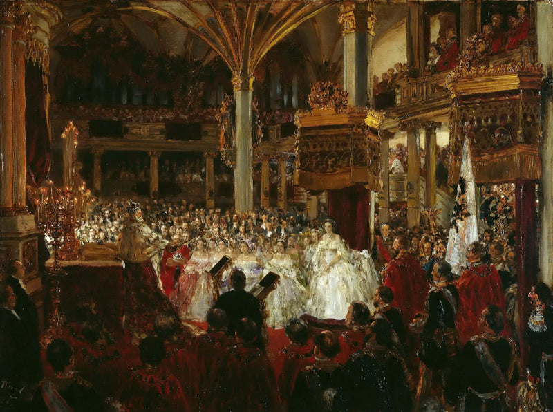 The Coronation of William I in Königsberg in 1861 - Adolph von Menzel