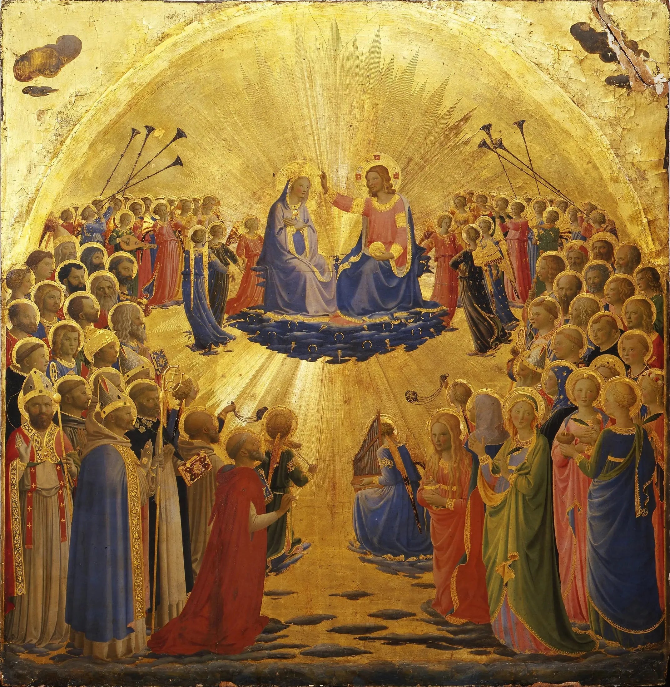 Le Couronnement de la Vierge - Fra Angelico image 1 copie de tableau peinte à la main
