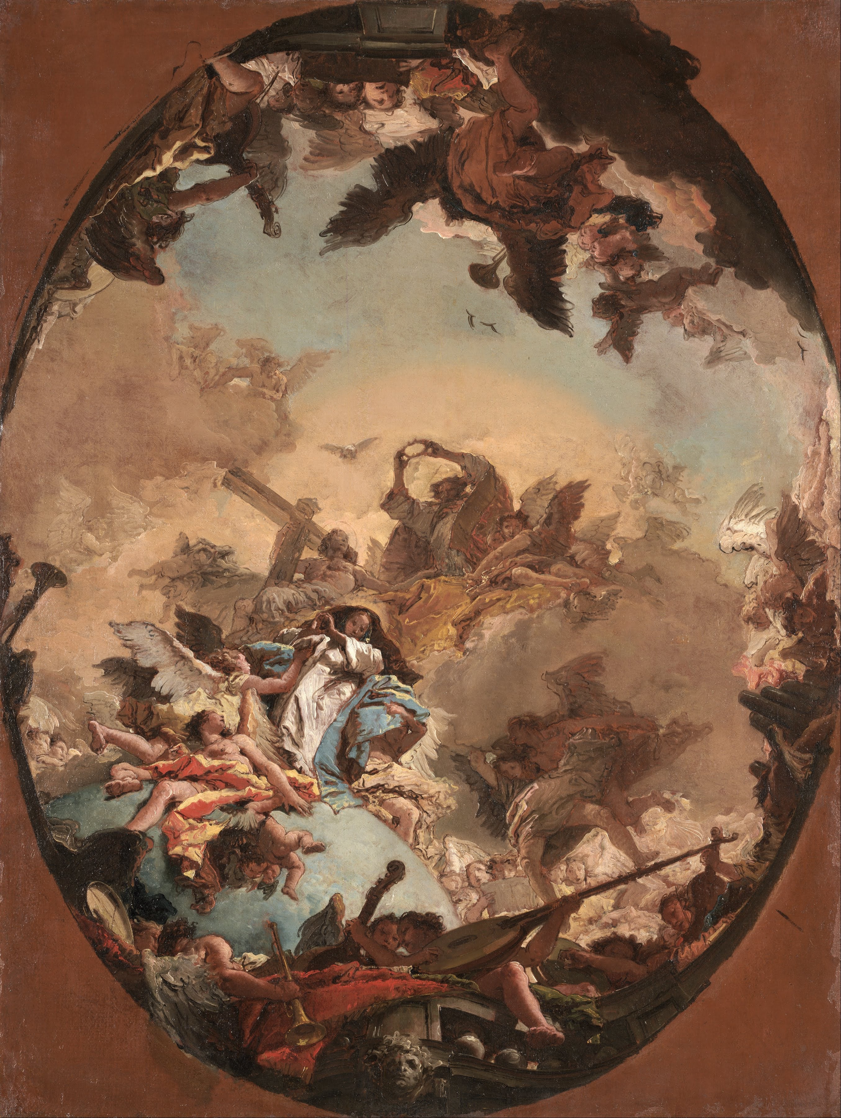 The Coronation of the Virgin - Giovanni Battista Tiepolo