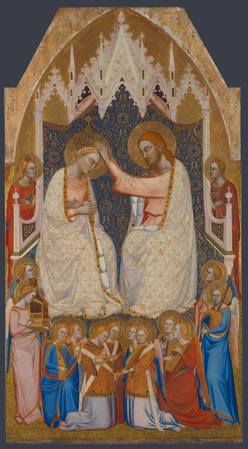 The Coronation of the Virgin: central panel of the main level - Jacopo di Cione