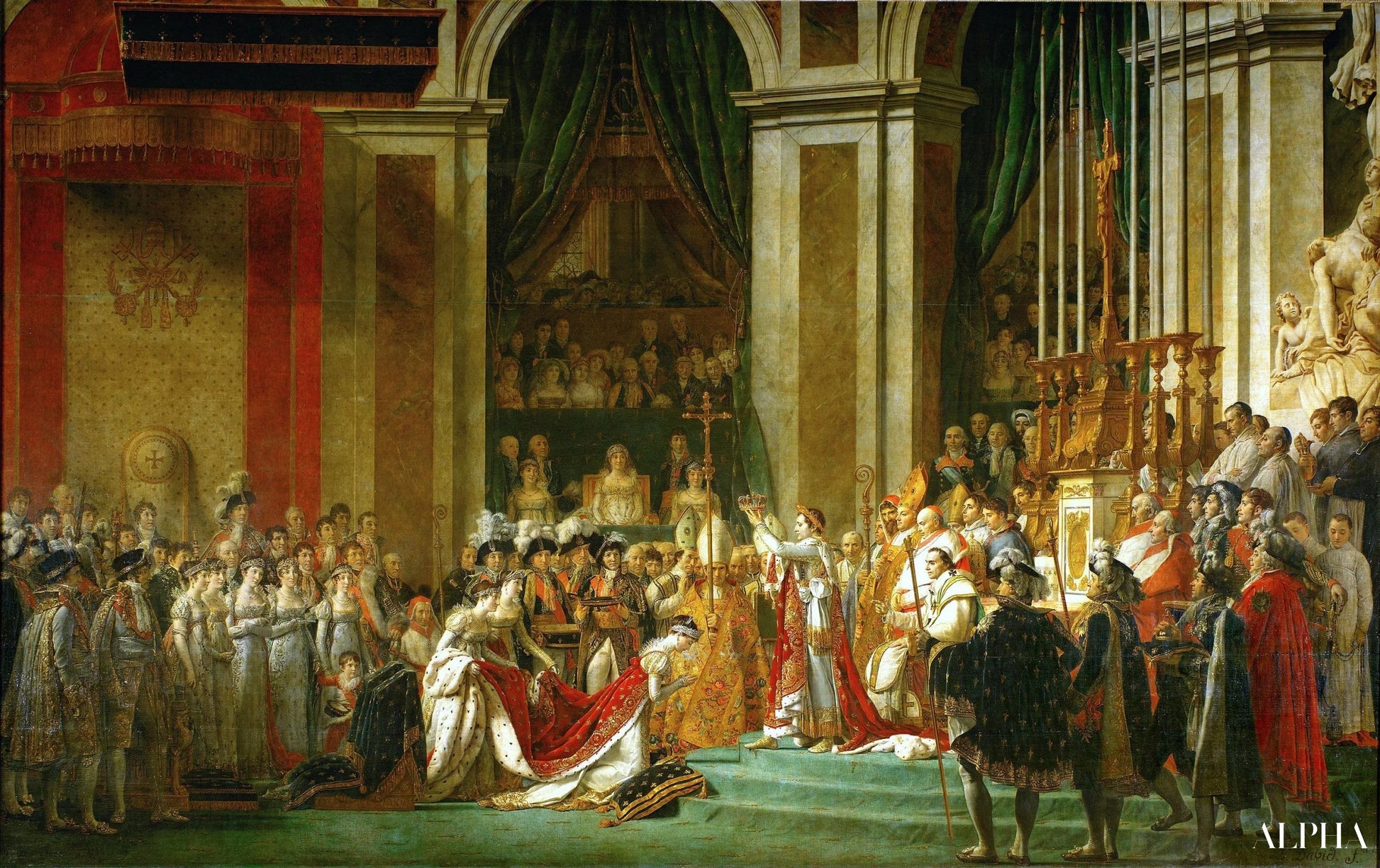 The Coronation of Napoleon - Jacques-Louis David - High-end reproductions of paintings and artworks