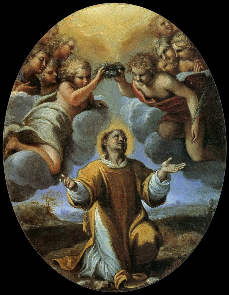The Coronation of Saint Stephen - Annibale Carracci