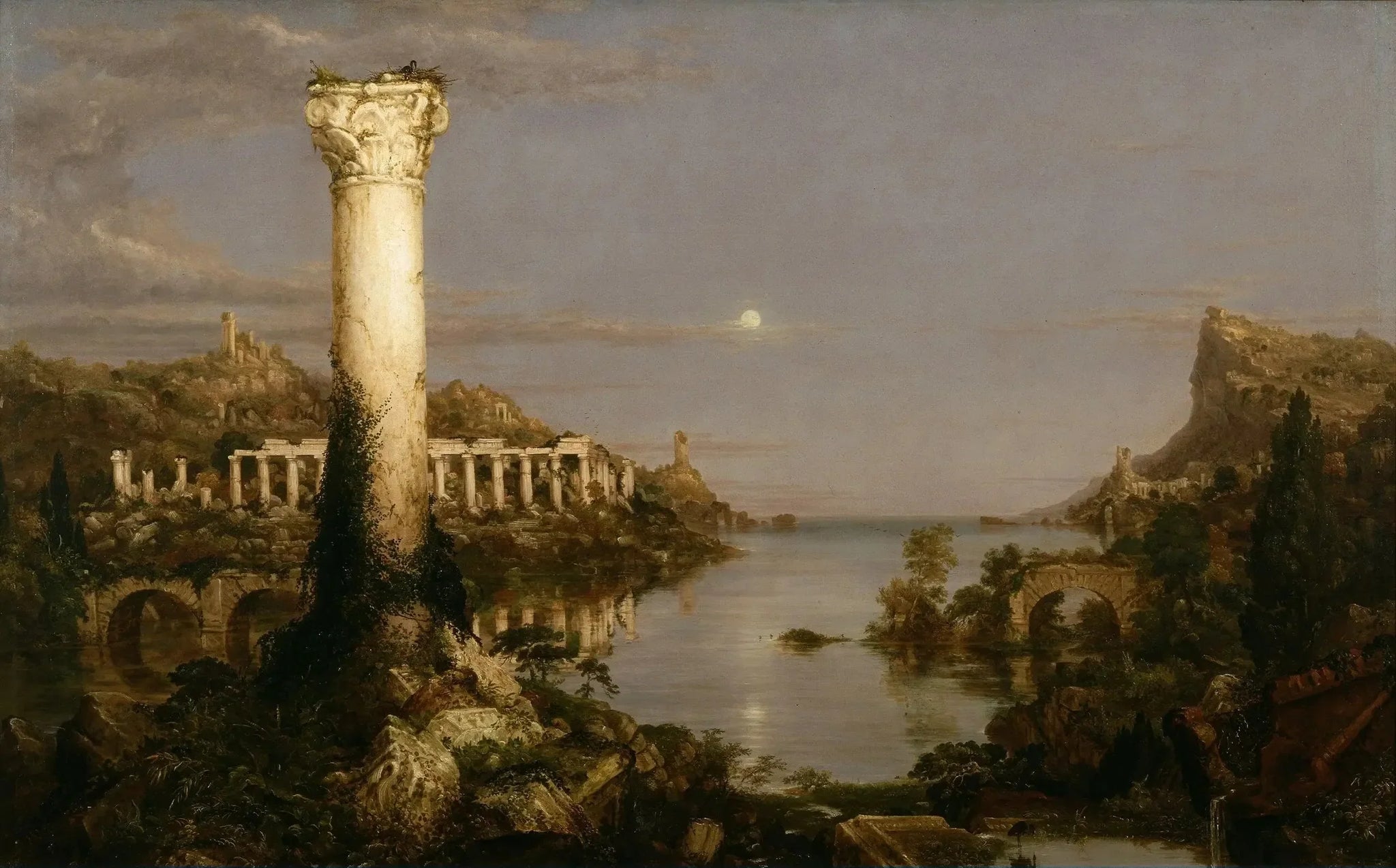 Le Cours de l'Empire : Désolation - Thomas Cole image 1 reproduction réalisée par Alpha Reproduction