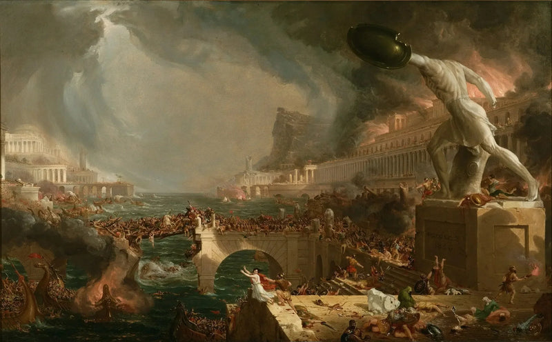 The Course of the Empire: Destruction - Thomas Cole