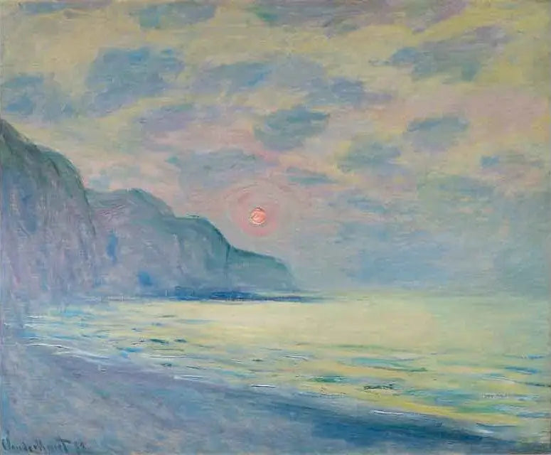 The Sunlit Convent, the Misty Weather, Pourville - Claude Monet