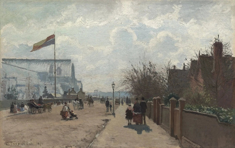 The Crystal Palace, London - Camille Pissarro