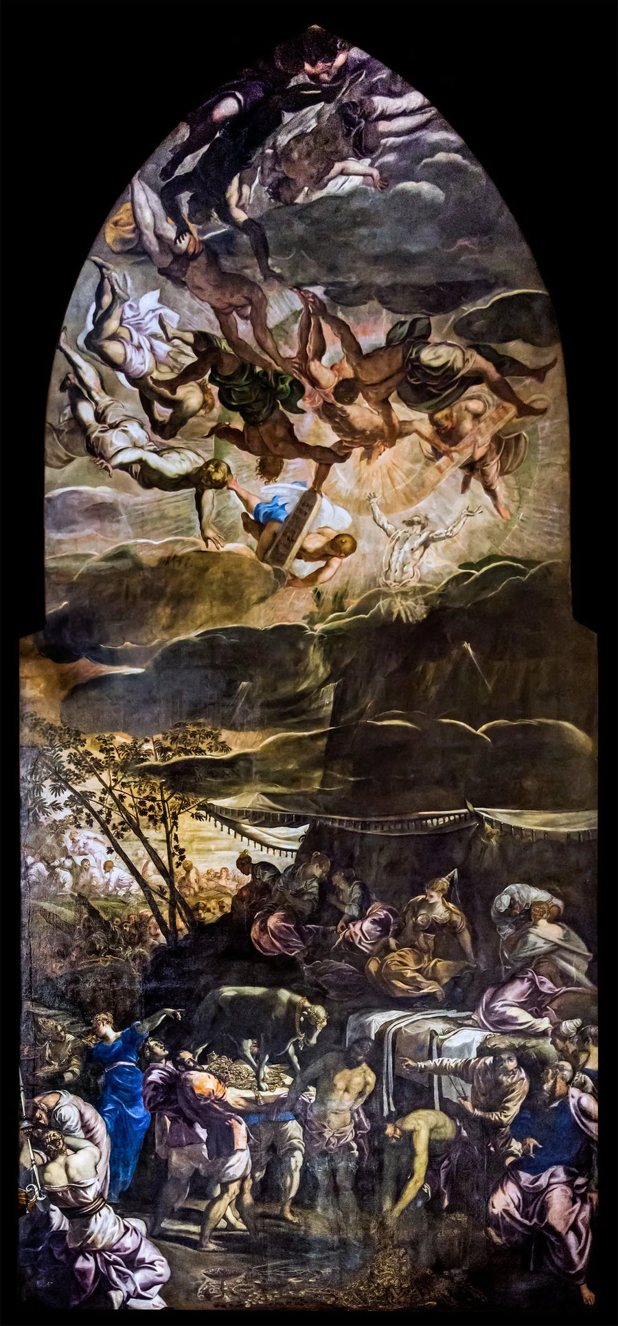 The Cult of the Golden Calf - Jacopo Tintoretto