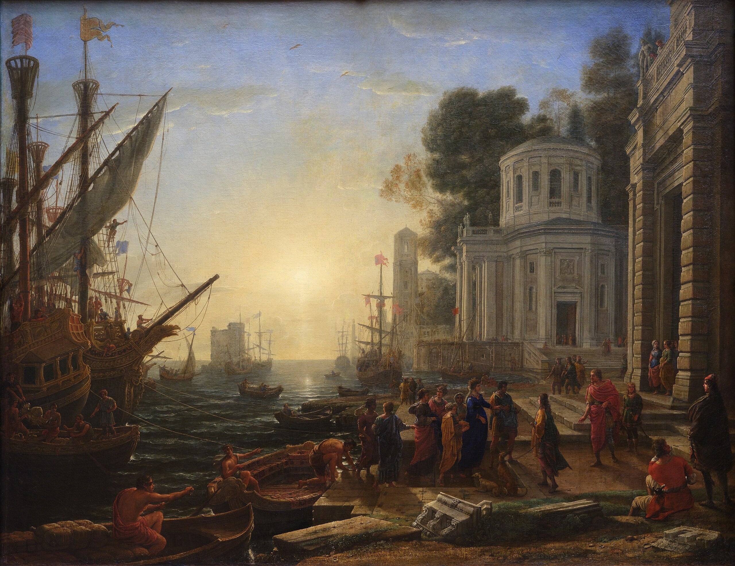Cleopatra's Landing at Tarsus - Claude Lorrain