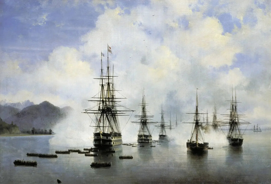 The Landing of N. N. Raevskyi at Subashi - Ivan Aïvazovski