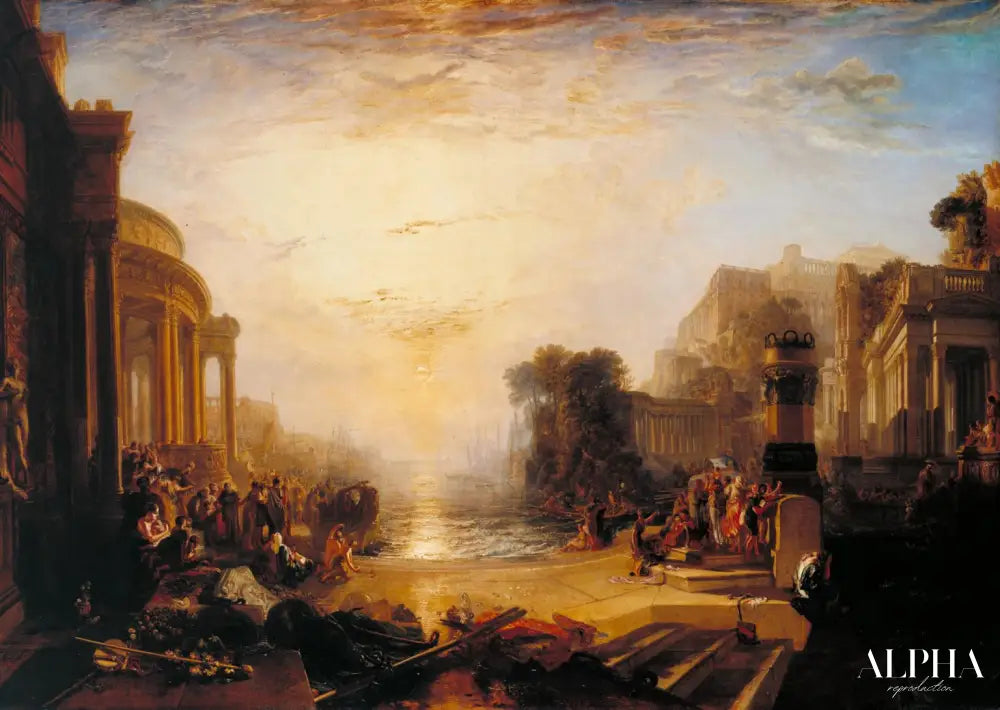 Le déclin de l'empire carthaginois - William Turner - Reproductions de tableaux et peintures haut de gamme