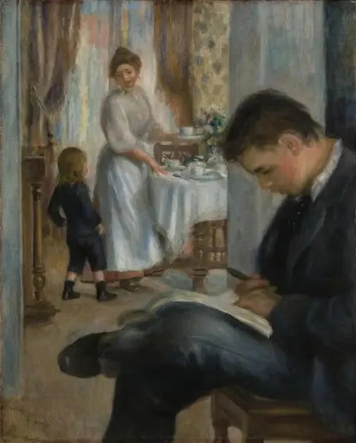 Breakfast in Berneval - Pierre-Auguste Renoir