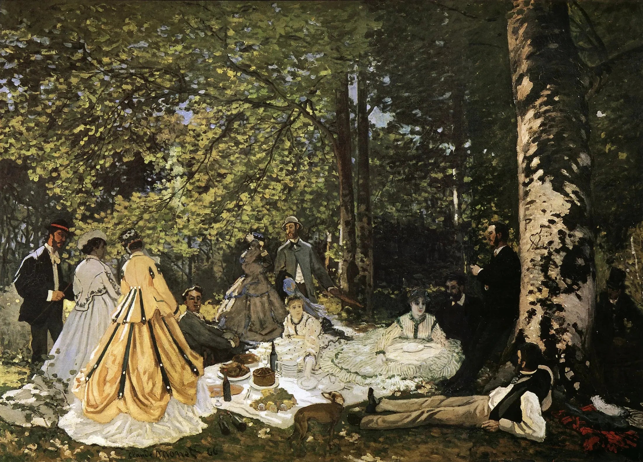 Le Déjeuner sur l'herbe - Claude Monet image 1 reproduction réalisée par Alpha Reproduction