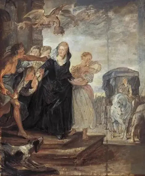 The Departure of the Queen of Paris - Peter Paul Rubens