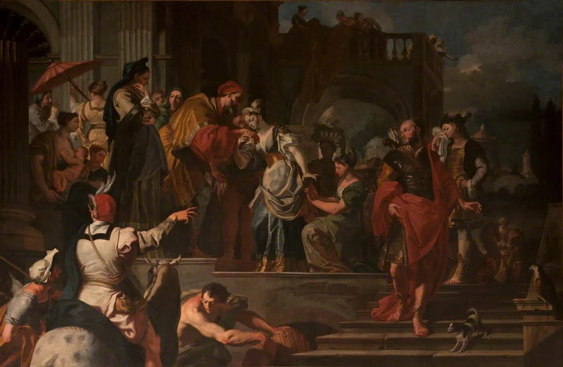 The Departure of Rebecca - Francesco Solimena