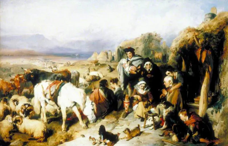 The Departure of the Herdsman: a Scene in the Grampians - Edwin Henry Landseer