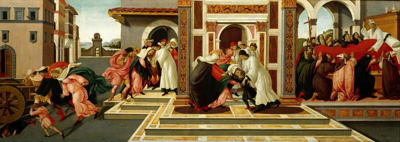 The Last Miracle and the Death of Saint Zenobe - Sandro Botticelli