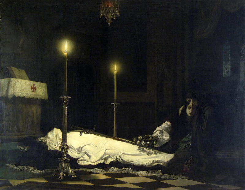 The Mourning of László Hunyadi - Viktor Madarász