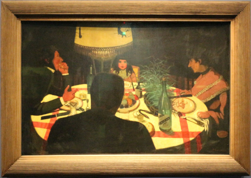 The Dinner, lamp effect - Félix Vallotton
