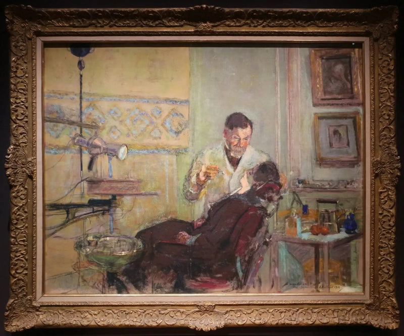 Dr. George Viau in his dental office - Édouard Vuillard
