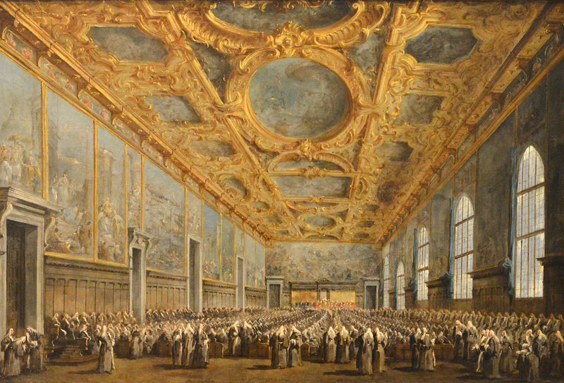 The Doge of Venice thanks the Great Council - Francesco Guardi