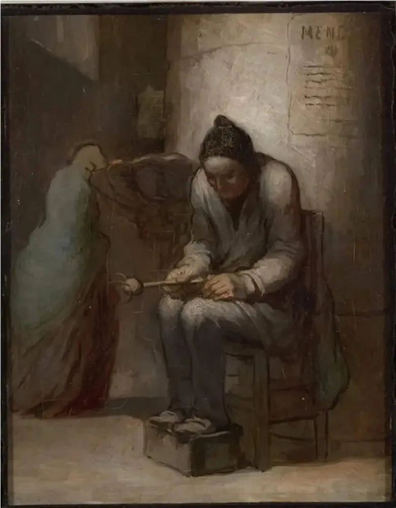 The Donor of Holy Water at Notre Dame - Honoré Daumier