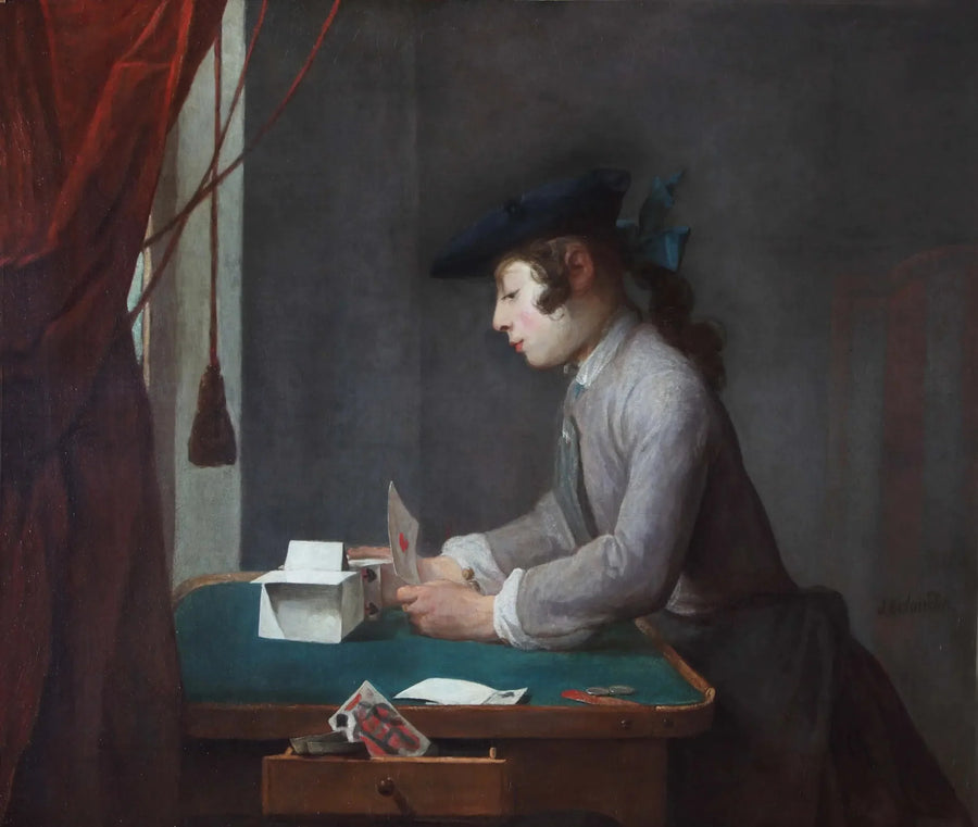 The Card House Maker - Jean Siméon Chardin