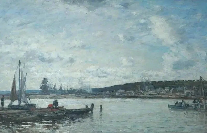 The Ferry at Deauville - Eugène Boudin