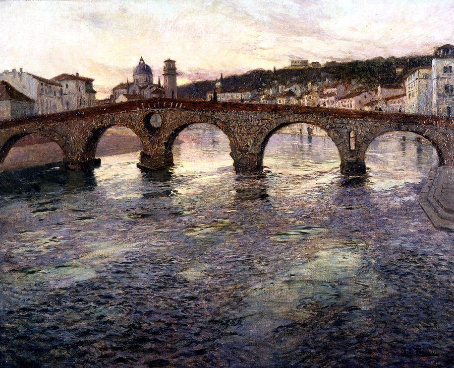 The Adige River at Verona - Frits Thaulow
