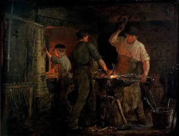 The Blacksmith of Hornbæk - Peder Severin Krøyer