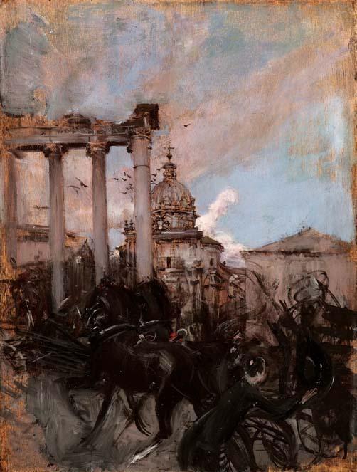 The Roman Forum in Rome - Giovanni Boldini