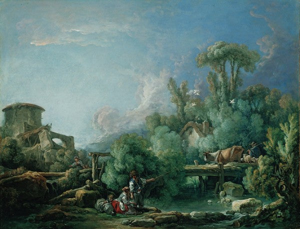 The Gallant Fisherman - François Boucher