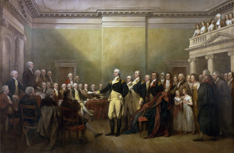 General George Washington resigns from his commission - John Trumbull
