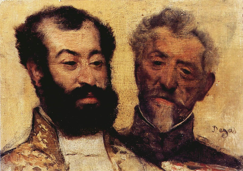 General Mellinet and Chief Rabbi Astruc - Edgar Degas