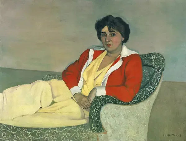 The Red Vest - Félix Vallotton