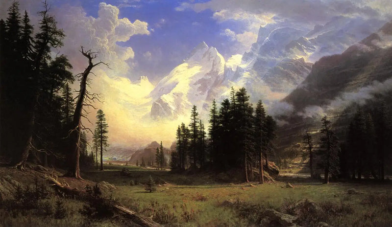 The Morteratsch Glacier Haute-Engadine Valley Pontresina - Albert Bierstadt