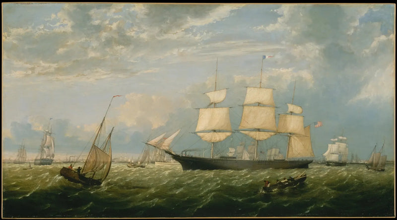 The Golden State entrant dans le port de New York - Fitz Henry Lane