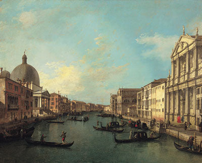The Grand Canal of Santa Maria di Nazareth towards Santa Croce - Canaletto