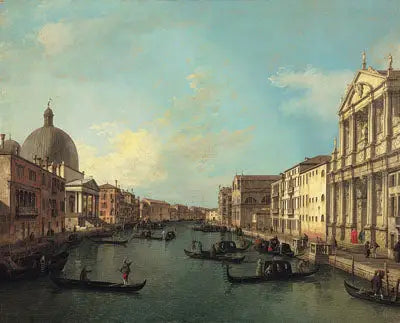 The Grand Canal of Santa Maria di Nazareth towards Santa Croce - Canaletto