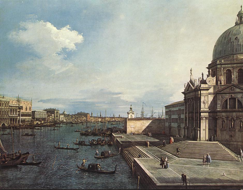 The Grand Canal from the Church of the Salute - Canaletto