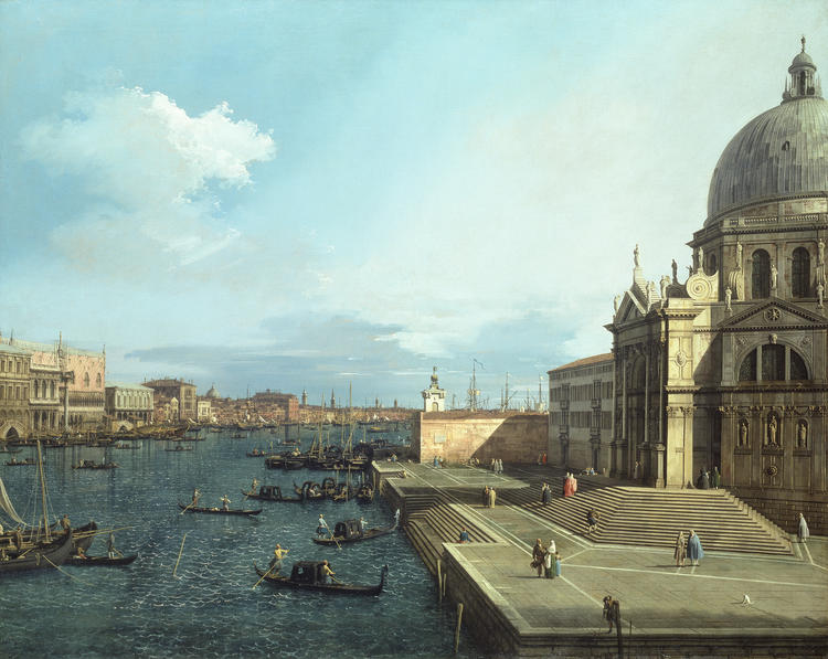 The Grand Canal and Santa Maria della Salute - Canaletto