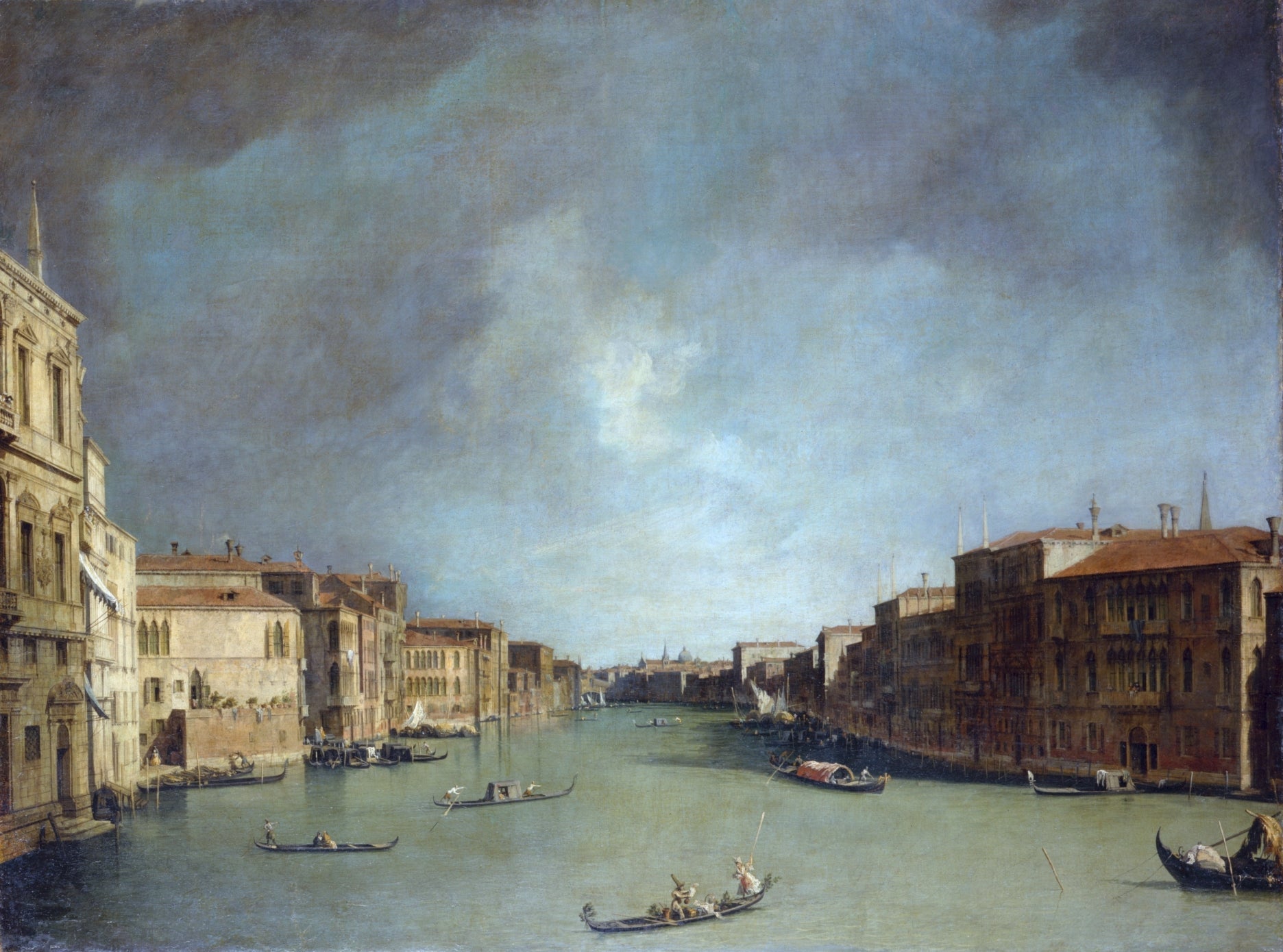 The Grand Canal, towards the Palazzo Balbi - Canaletto