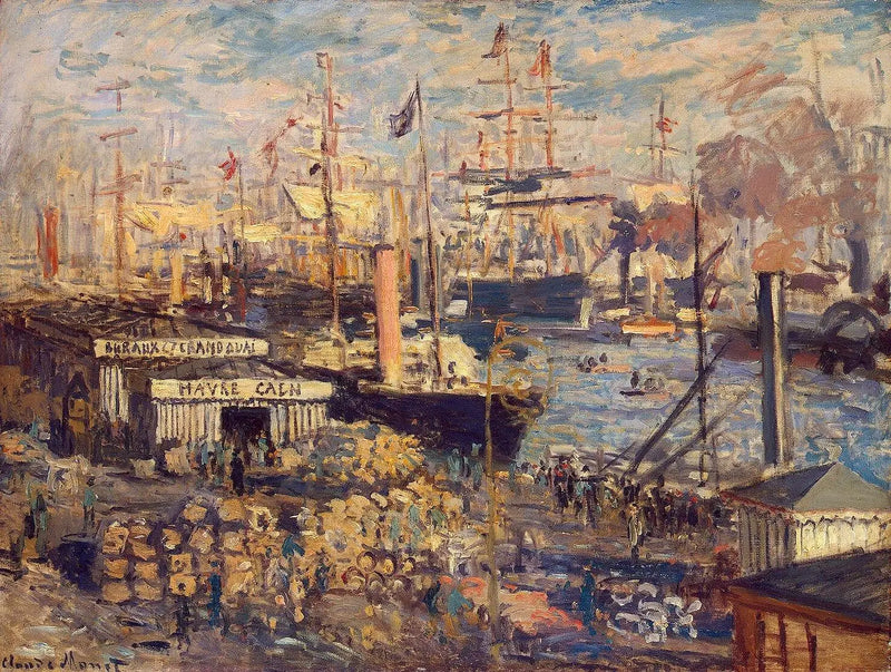 The Grand Quai at Le Havre - Claude Monet
